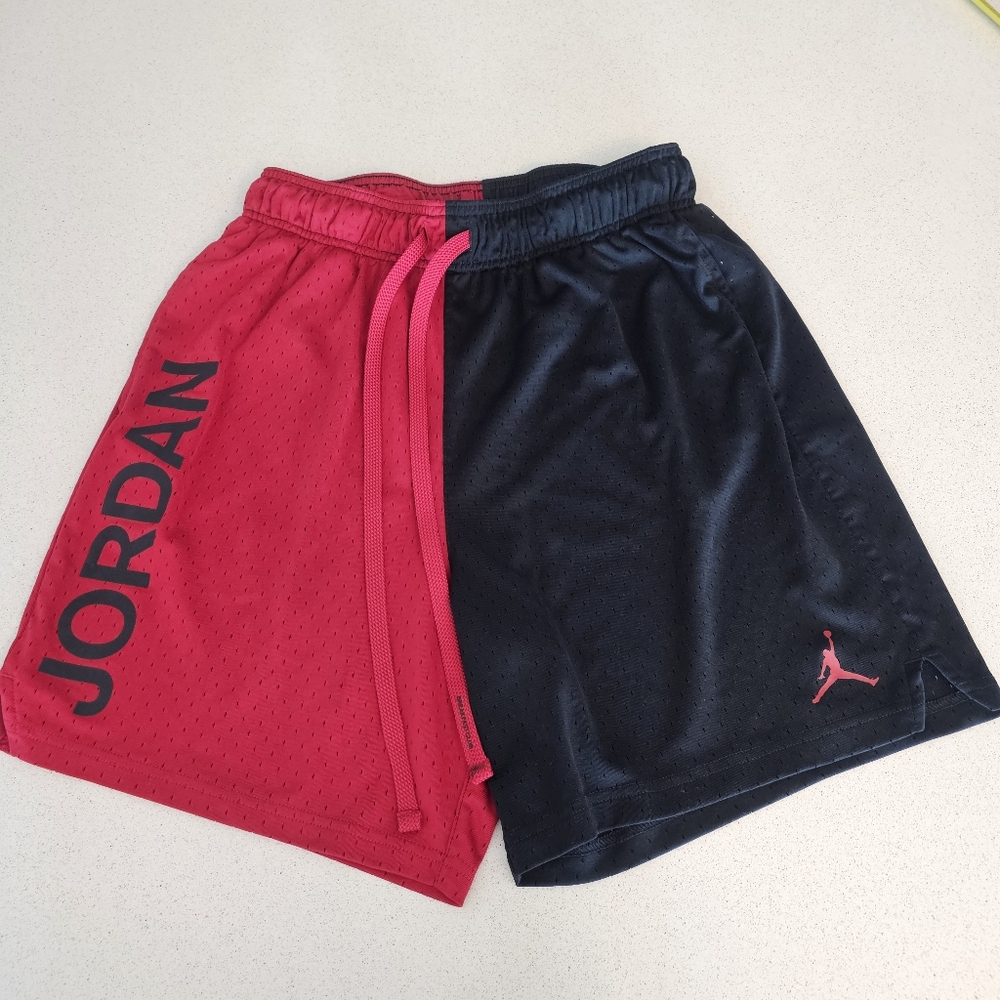 Air Jordan Shorts L Jumpman Dri-Fit Sport BC Mesh Red/Black Men's Pants Joggers